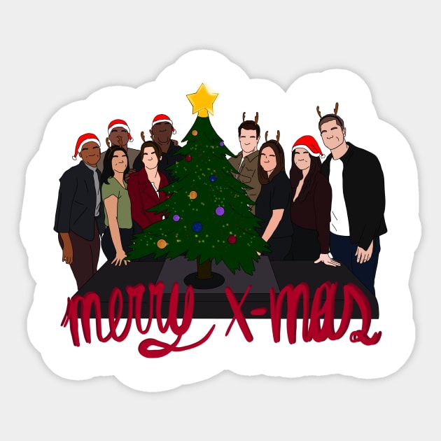 The Rookie Christmas Sticker by SabsArt05